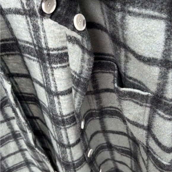 Plaid Button-Up Shacket - Picture 3 of 3